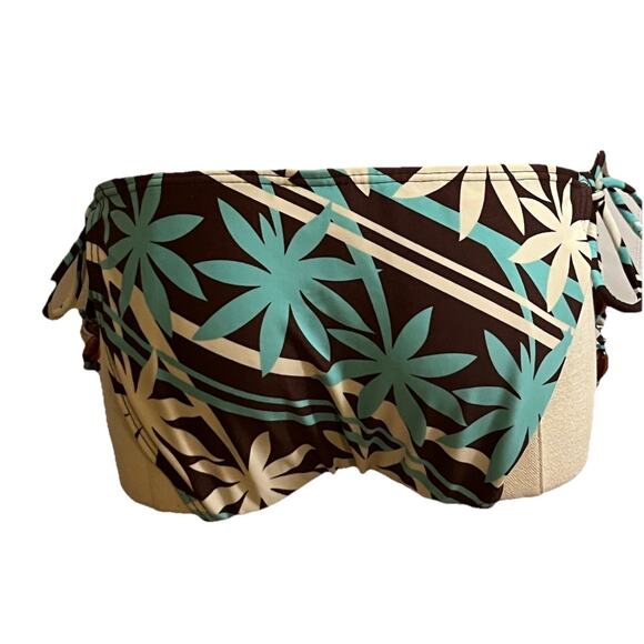 Malibu Dream Girl Womens Size Medium Multicolored Tropical Bikini Swim Bottom - Picture 4 of 12